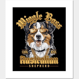 Australian Shepherd is the Wiggle Boss Posters and Art